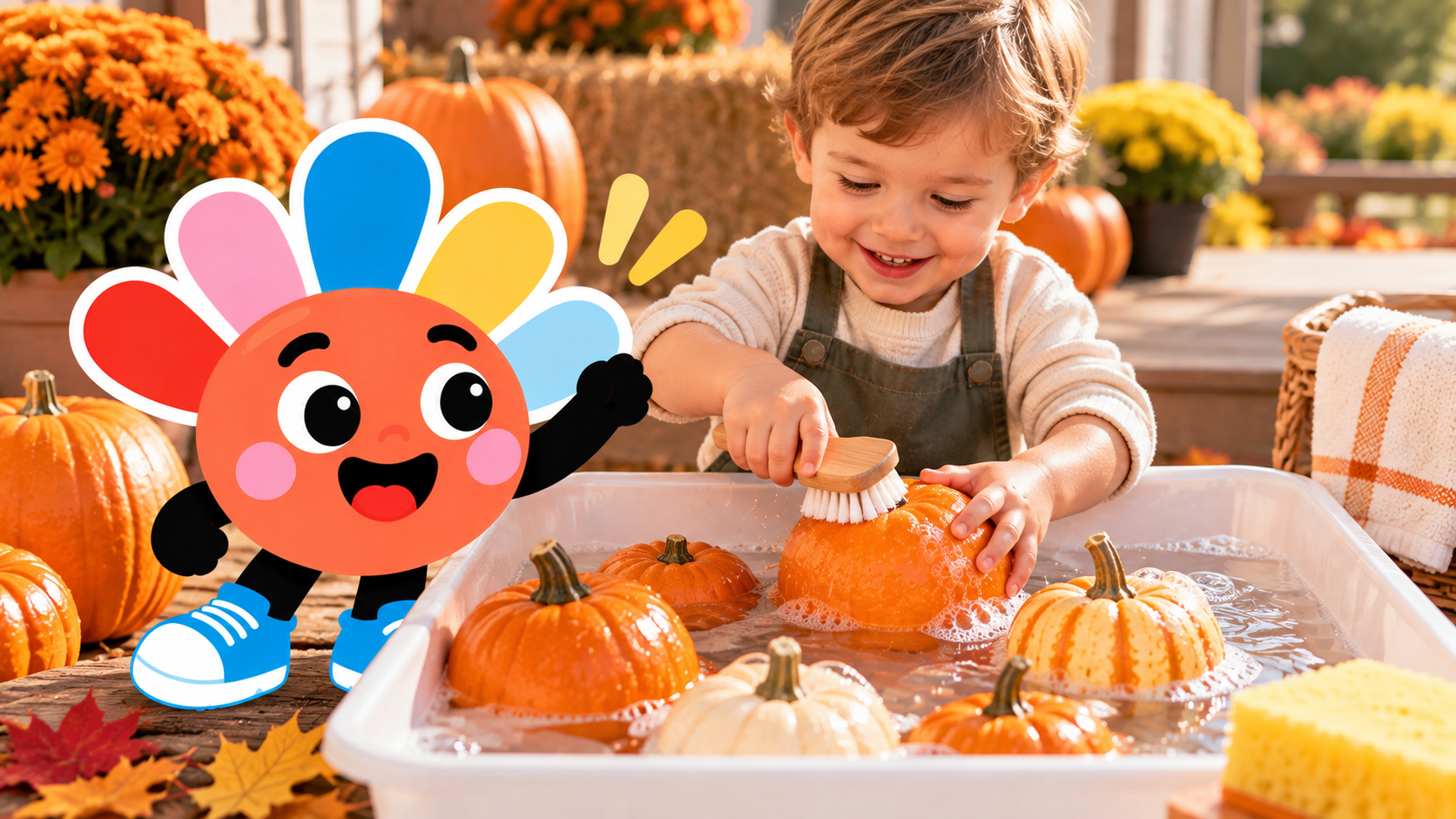 Pumpkin Wash & Explore 🎃